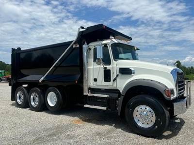 Mack Granite 64FR Tri Axle Dump Truck - MP8 455HP, 6 Speed Allison Rds Automatic, 16' Dump