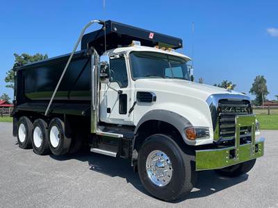 Mack Granite 64FR Tri Axle Dump Truck - MP8 455HP, 12 Speed Mdrive Hd Amt, 16' Dump
