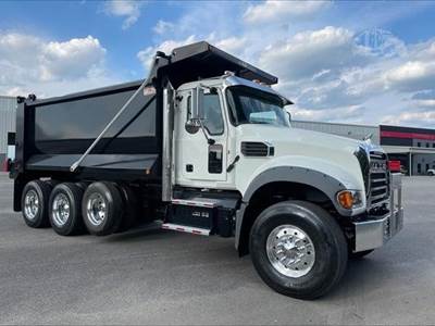 Mack Granite 64FR Tri Axle Dump Truck - MP8 455HP, 6 Speed Allison Rds Automatic, 16' Dump
