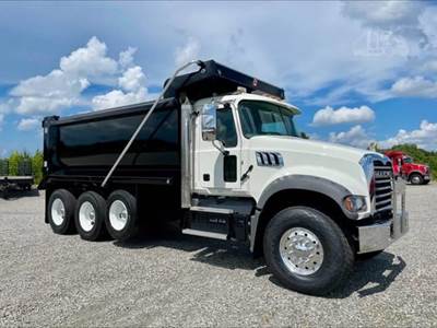 Mack Granite 64FR Tri Axle Dump Truck - MP8-445 455HP, Amt, 16' Dump