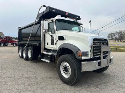 Mack Granite 64FR Tri Axle Dump Truck - MP8 455HP, 6 Speed Allison Rds Automatic, 16' Dump