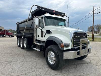 Mack Granite 64FR Tri Axle Dump Truck - MP8 455HP, 6 Speed Allison Rds Automatic, 16' Dump