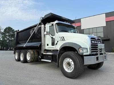 Mack Granite 64FR Tri Axle Dump Truck - MP8 500HP, 6 Speed Allison Rds Automatic, 16' Dump
