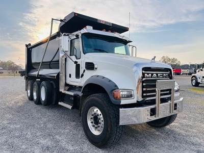Mack Granite 64FT Tri Axle Dump Truck - MP8 455HP, 6 Speed Allison Rds Automatic, 16' Dump