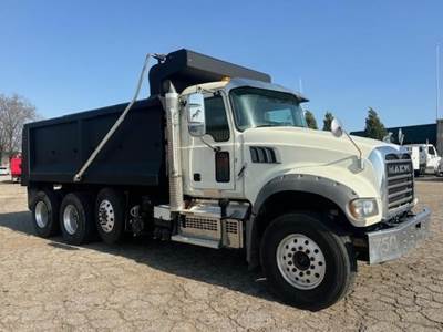 Mack Granite 84FR Tri Axle Dump Truck - MP7 425HP, 6 Speed Allison Rds Automatic, 17' Dump