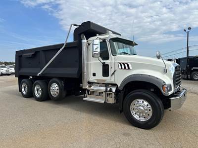 Mack Granite 84FR Tri Axle Dump Truck - MP7 425HP, 6 Speed Allison Rds Automatic, 17' Dump