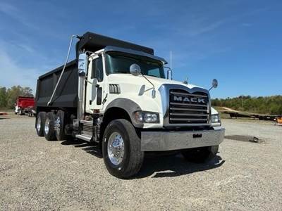 Mack Granite 84FR Tri Axle Dump Truck - MP7 425HP, 6 Speed Allison Rds Automatic, 17' Dump