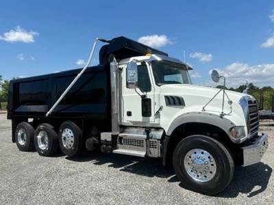 Mack Granite 84FR Tri Axle Dump Truck - MP7 425HP, 6 Speed Allison Rds Automatic, 17' Dump