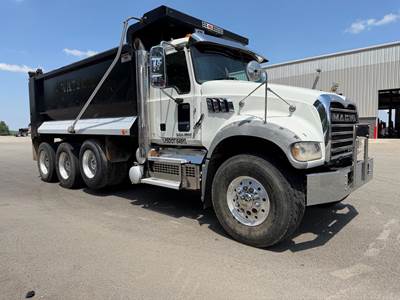 Mack Granite GU713 Tri Axle Dump Truck - MP8-455E 455HP, 10 Speed Manual
