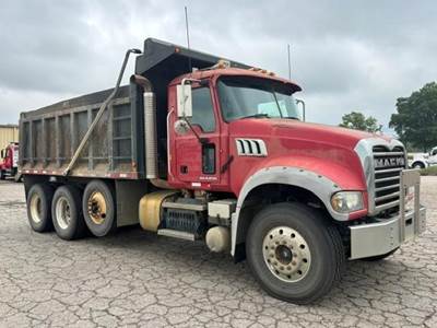 Mack Granite GU713 Tri Axle Dump Truck - MP7, 6 Speed Allison Rds Automatic, 16' Dump
