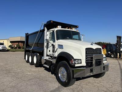 Mack Granite GU713 Tri Axle Dump Truck - MP7 405HP, 10 Speed Manual, 16' Dump