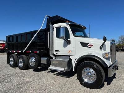Peterbilt 567 Tri Axle Dump Truck - Paccar 430HP, 6 Speed Allison Rds Automatic