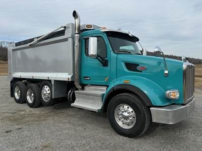 Peterbilt 567 Tri Axle Dump Truck - Paccar 485HP, 8Ll Manual