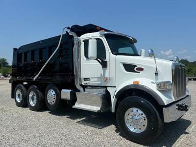 Peterbilt 567 Tri Axle Dump Truck - Cummins 425HP, 6 Speed Allison Rds Automatic, 16' Dump