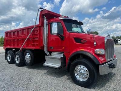 Peterbilt 567 Tri Axle Dump Truck - Paccar 455HP, 6 Speed Allison Rds Automatic