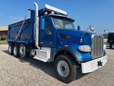 Peterbilt 567 Tri Axle Dump Truck - Cummins 500HP, 8Ll Manual