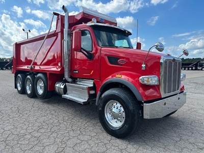 Peterbilt 567 Tri Axle Dump Truck - Cummins 485HP, 18 Speed Manual, 17.5' Dump