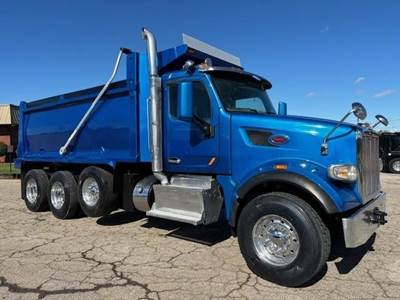 Peterbilt 567 Tri Axle Dump Truck - Cummins 500HP, 8Ll Manual