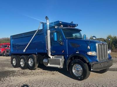 Peterbilt 567 Tri Axle Dump Truck - Cummins 500HP, 8Ll Manual