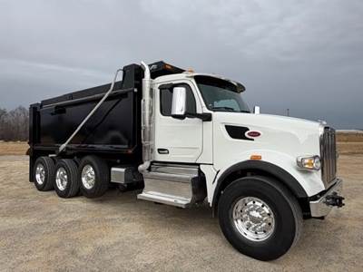 Peterbilt 567 Tri Axle Dump Truck - Cummins 525HP, 6 Speed Allison Rds Automatic, 17.5' Dump
