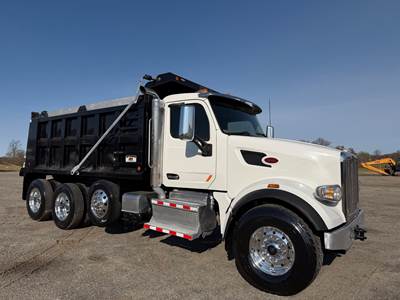 Peterbilt 567 Tri Axle Dump Truck - Cummins 500HP, 6 Speed Allison Rds Automatic, 16' Dump