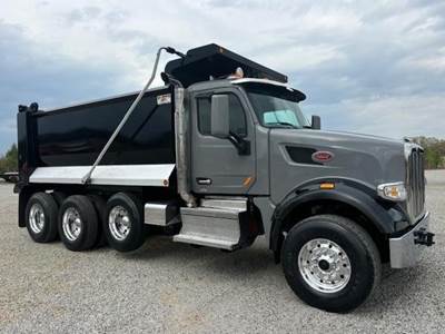 Peterbilt 567 Tri Axle Dump Truck - Cummins 500HP, 6 Speed Allison Rds Automatic, 16' Dump