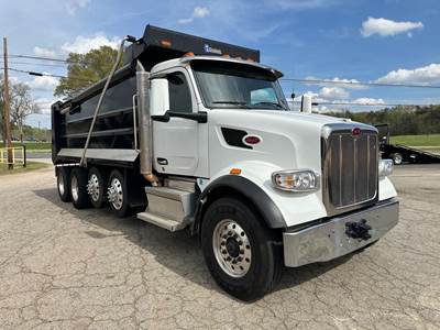 Peterbilt 567 Quad Axle Dump Truck - Paccar 510HP, 6 Speed Allison Rds Automatic, 19.5' Dump