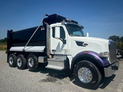 Peterbilt 567 Tri Axle Dump Truck - Cummins 500HP, 6 Speed Allison Rds Automatic, 16' Dump