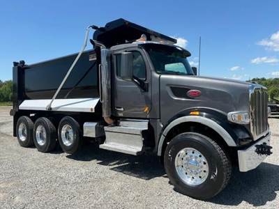 Peterbilt 567 Tri Axle Dump Truck - Cummins 500HP, 6 Speed Allison Rds Automatic, 16' Dump