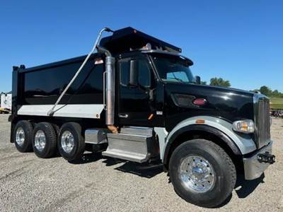 Peterbilt 567 Tri Axle Dump Truck - Cummins 485HP, 6 Speed Allison Rds Automatic, 16' Dump