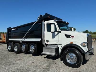 Peterbilt 567 Quad Axle Dump Truck - Paccar 510HP, 6 Speed Allison Rds Automatic, 19.5' Dump