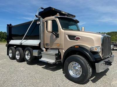 Peterbilt 567 Tri Axle Dump Truck - Cummins 500HP, 6 Speed Allison Rds Automatic, 16' Dump