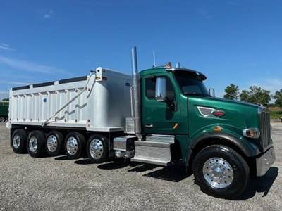 Peterbilt 567 Five Axle Dump Truck - Paccar 455HP, 6 Speed Allison Rds Automatic
