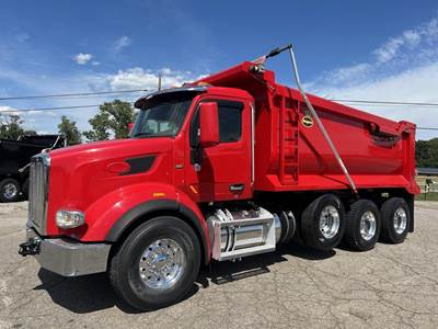 Peterbilt 567 Tri Axle Dump Truck - Paccar 455HP, 10 Speed Ultrashift Amt, 16' Dump