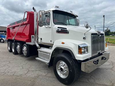 Western Star 4700 Quad Axle Dump Truck - Detroit 470HP, 6 Speed Allison Rds Automatic, 17' Dump