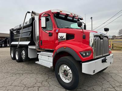 Western Star 47X Tri Axle Dump Truck - Detroit 470HP, 6 Speed Allison Rds Automatic, 16' Dump