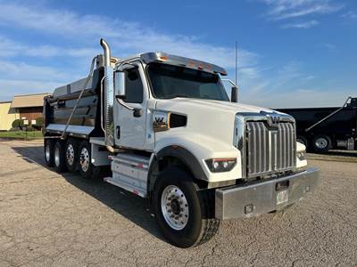 Western Star 49X Quad Axle Dump Truck - Detroit 530HP, 6 Speed Allison Rds Automatic, 17.5' Dump