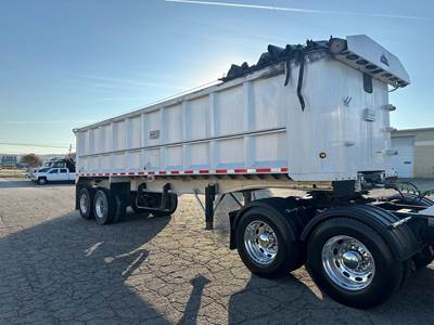 East 30 ft End Dump Trailer - Tandem Axle, Aluminum, Spring