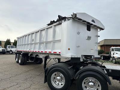East 30 ft End Dump Trailer - Tandem Axle, Aluminum, Spring