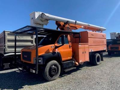 GMC 7500 Single Axle Forestry Bucket Truck - 340HP, 6 Speed Manual