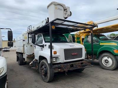 GMC TopKick C7500 Single Axle Forestry Bucket Truck - 8.1, 340HP, 6 Speed Manual