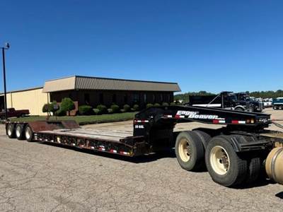 Eager Beaver 55GSL/3 48x102 Tri Axle Steel Lowboy Trailer - Air Ride, Fixed Axle