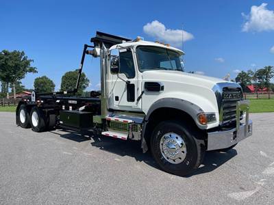 Mack Granite 64FR Roll Off Truck - MP8, 415HP, 12 Speed M Drive Automatic