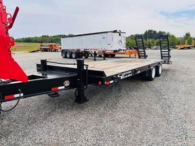 Custom Built 25x102 Tandem Axle Steel Tag Trailer - Fixed Axle