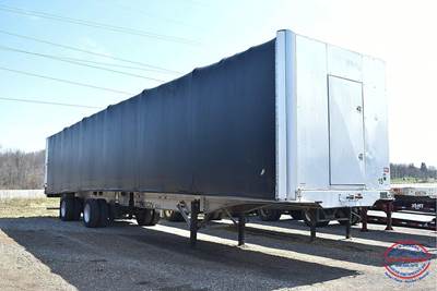Benson 53x102 Tandem Axle Aluminum Curtain Side Trailer - Air Ride, Fixed Spread Axle