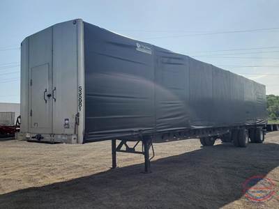 Manac 53x102 Tandem Axle Combination Curtain Side Trailer - Air Ride, Sliding Spread Axle