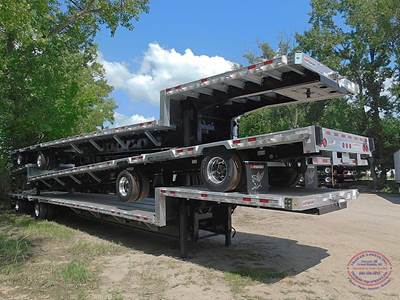 Manac 48x102 Combination Drop Deck Trailer - Air Ride, Fixed Axle