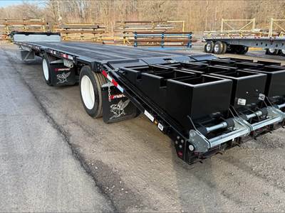 Manac 48x102 Steel Drop Deck Trailer - Air Ride, Fixed Spread Axle