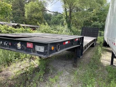 Nelson 50x102 Tri Axle Steel Drop Deck Trailer - Spring, Fixed Axle