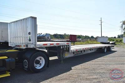 Benson 53x102 Aluminum Drop Deck Trailer - Air Ride, Sliding Spread Axle